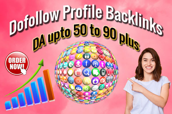do 100 high da contextual SEO dofollow profile backlinks