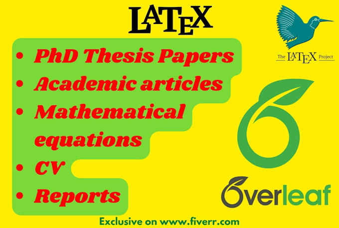 convert your document into latex overleaf