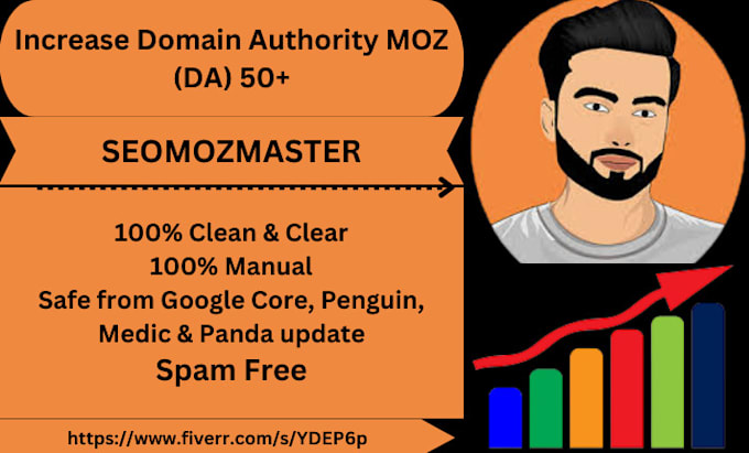 your website moz domain authority with da 50 plus