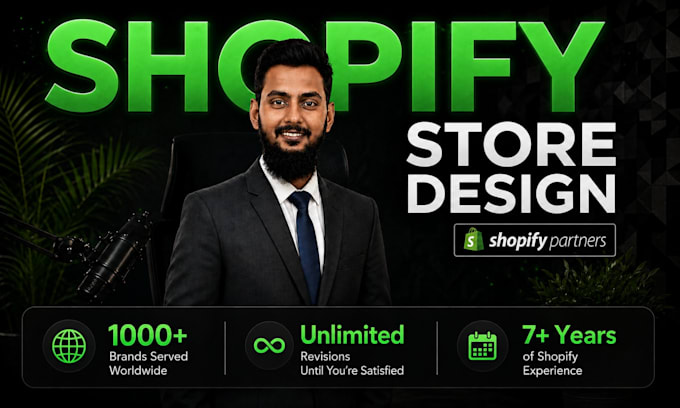 be your shopify developer,shopify expert build shopify store design