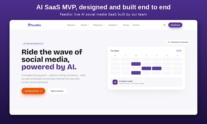 build ai saas mvp, ai web app and ai mobile app for your startup