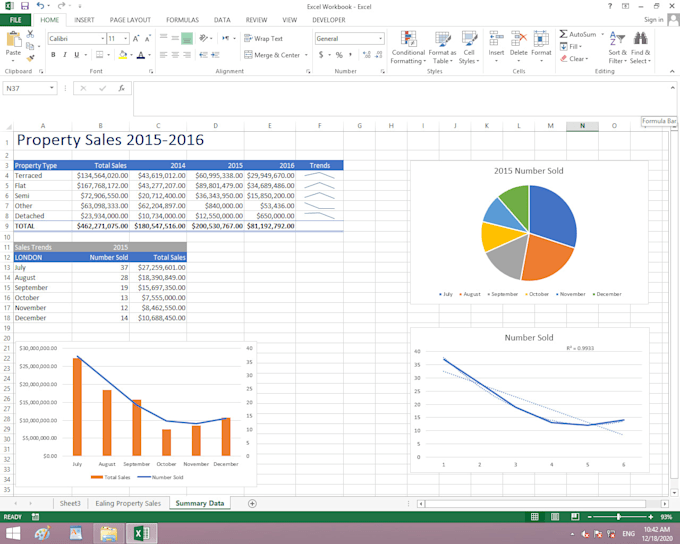 clean, format and design excel workbook