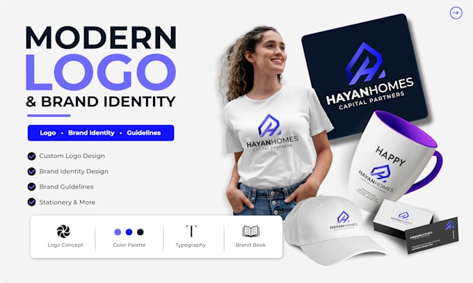 design a custom business logo and complete brand identity