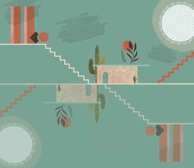 do architectural illustrations and collage