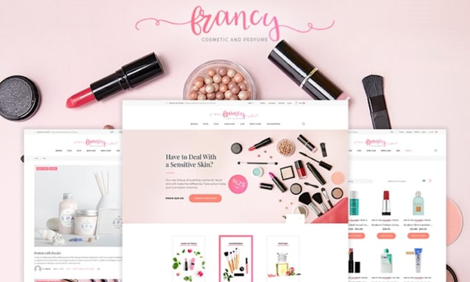 build makeup beauty spa cosmetics fashion wordpress website