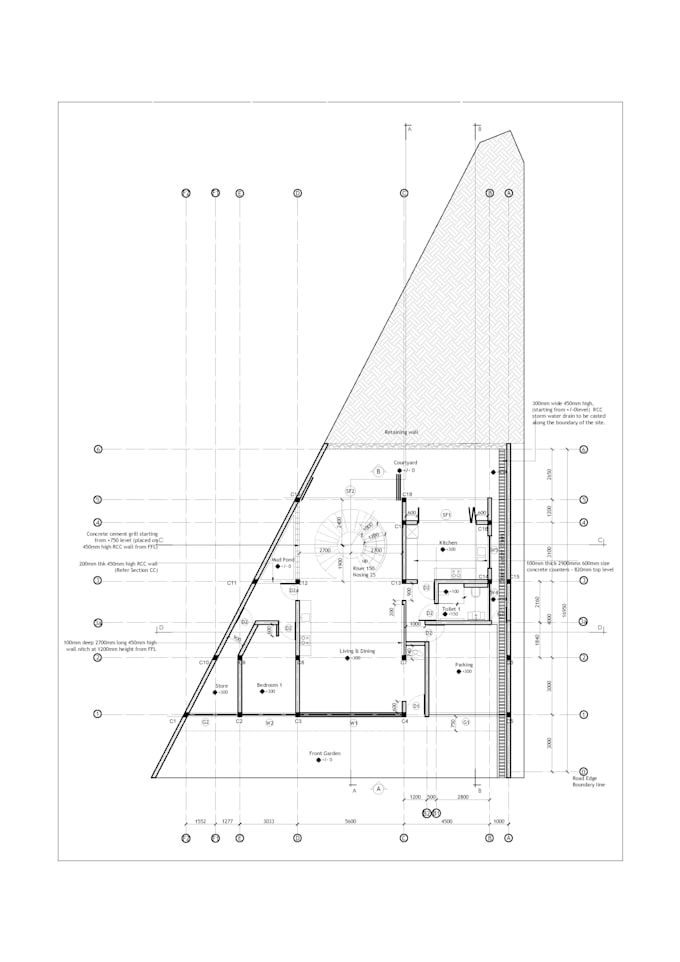 all 2d plans, sections, elevations