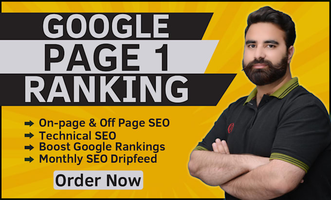 provide monthly SEO service for google page 1 ranking