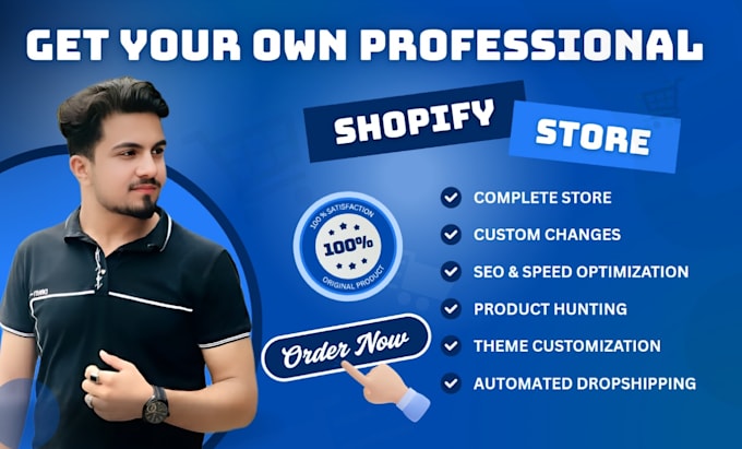 build shopify store design or redesign with SEO and speed optimization