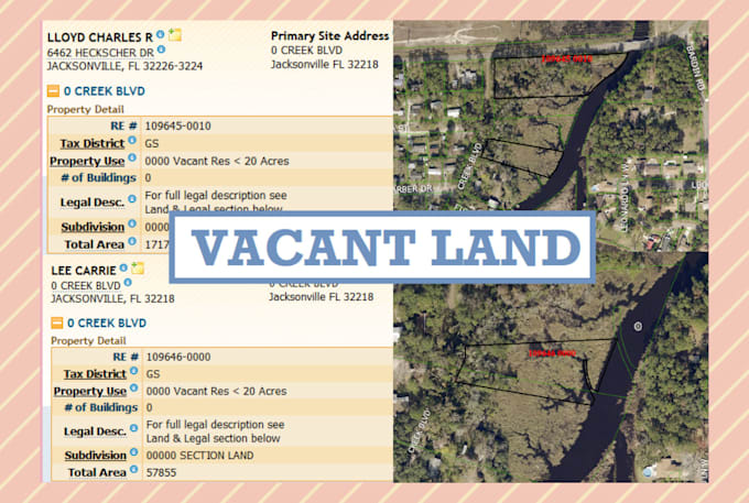 provide vacant land bulk leads