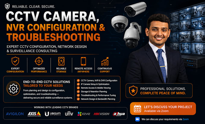 do cctv camera, nvr configuration and troubleshooting
