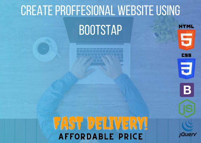 Create custom proffesional website using html,css and bootstrap by Amna ...