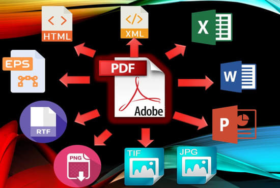 convert PDF to word, PDF to excel