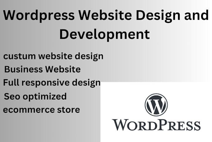 create wordpress business website, portfolio website, blogs and landing page