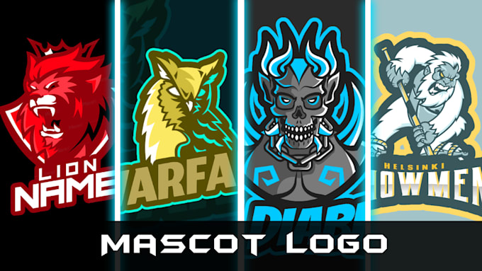 design professional mascot logo for esports, youtube, twitch
