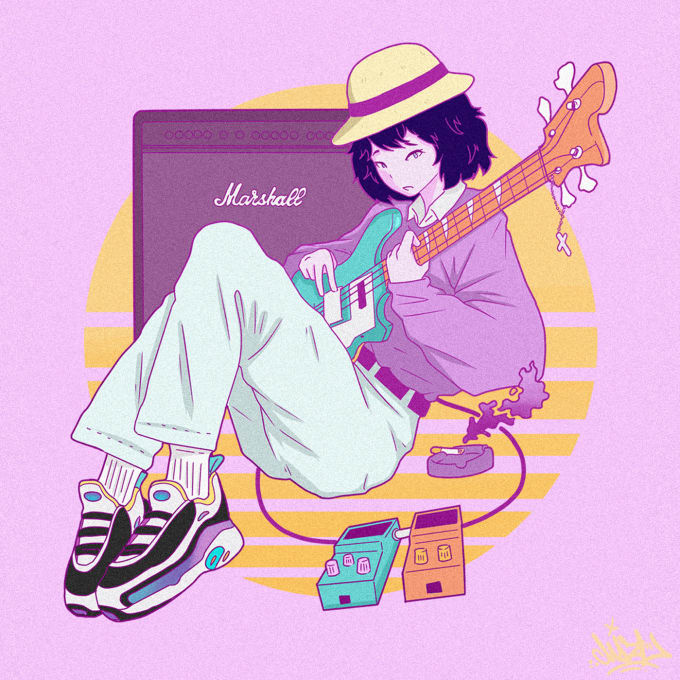 do aesthetic lofi album cover arts