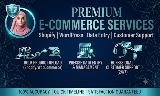 do professional wordpress and shopify bulk product upload and customer support