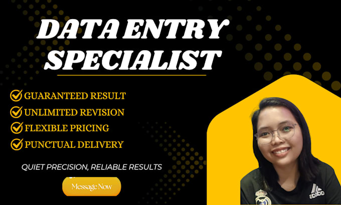 do accurate data entry, web research, typing work for you