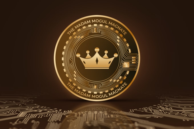 Design 3D Gold And Silver Coin,Logo Coin,Token,Cryptocurrency,Bitcoin