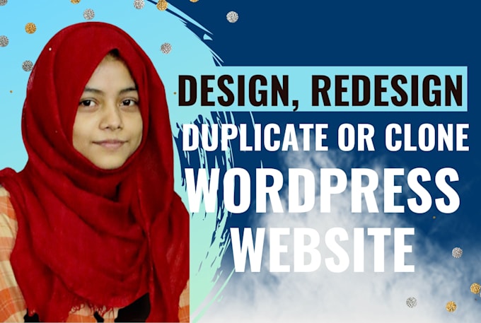 design redesign, duplicate or clone wordpress website using elementor