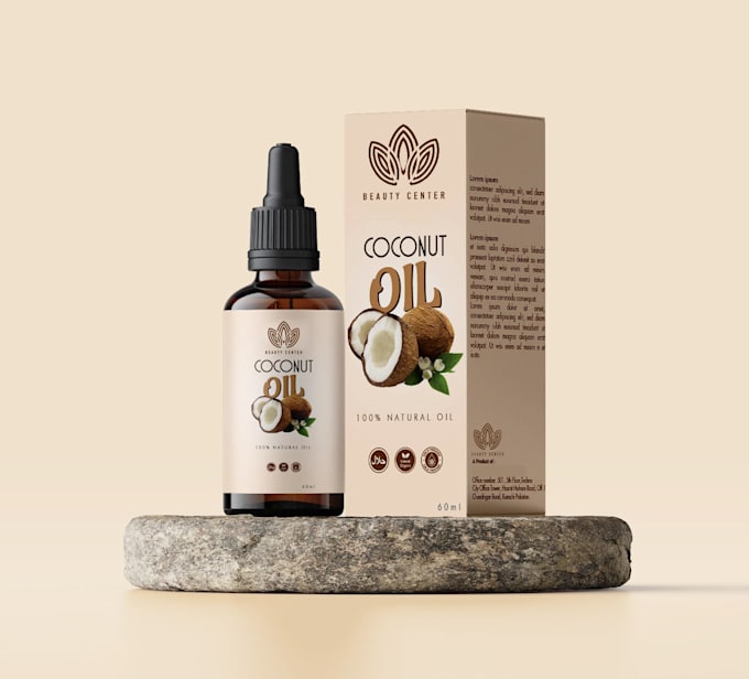 create premium essential oil packaging, label and box design