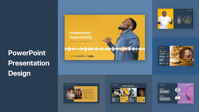 design powerpoint presentation, keynote, or google slides
