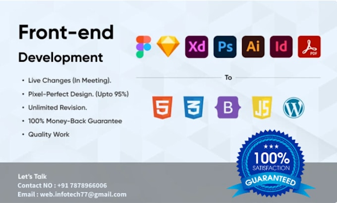 design web template in PSD, xd or figma website