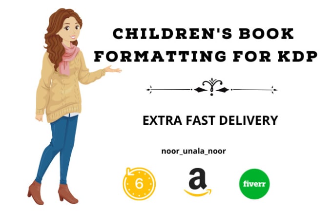 Do attractive childrens book formatting for amazon kdp ingramspark by