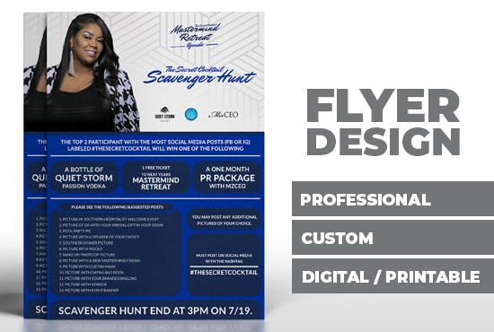 do flyer, brochure, leaflet, door hanger or poster design