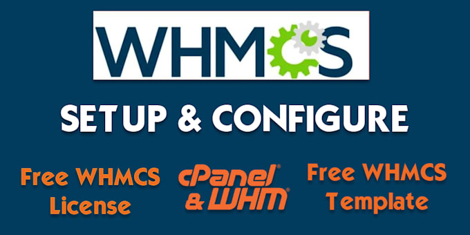 do complete whmcs setup configuration and make website