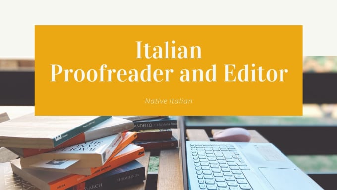 proofread and edit your italian text