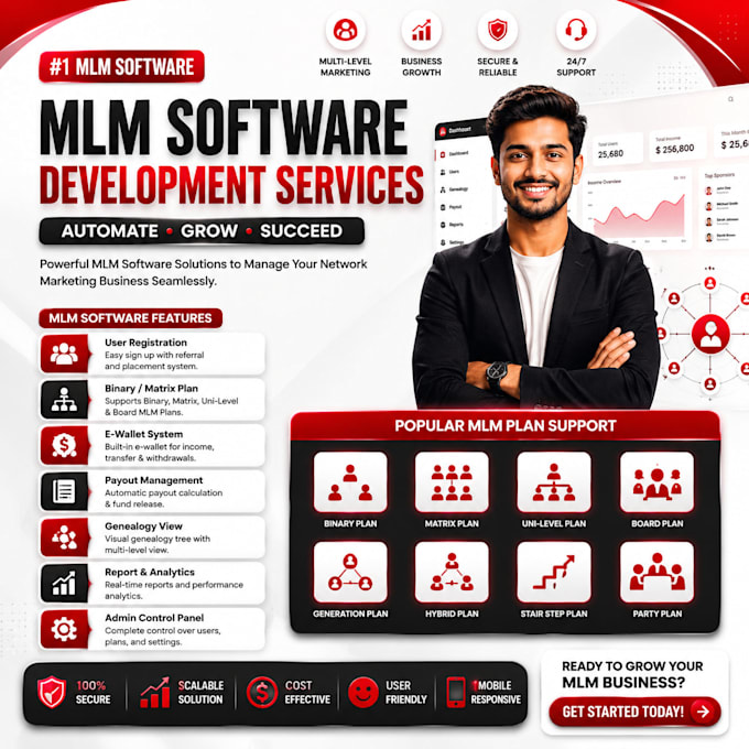 mlm software development services according your plan