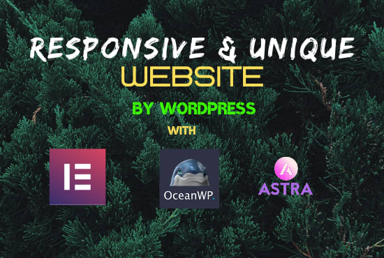 develop a unique wordpress website in a very short time