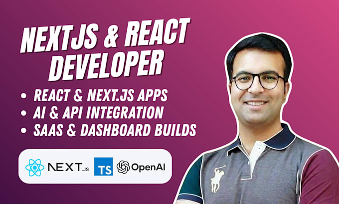 build your react and nextjs web application