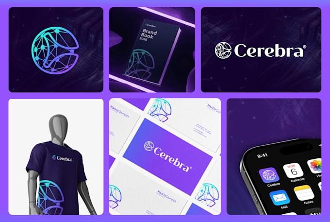 do trendy logo design branding kit package, brand style guides, brand identity