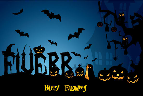 create halloween makeover of your logo and text