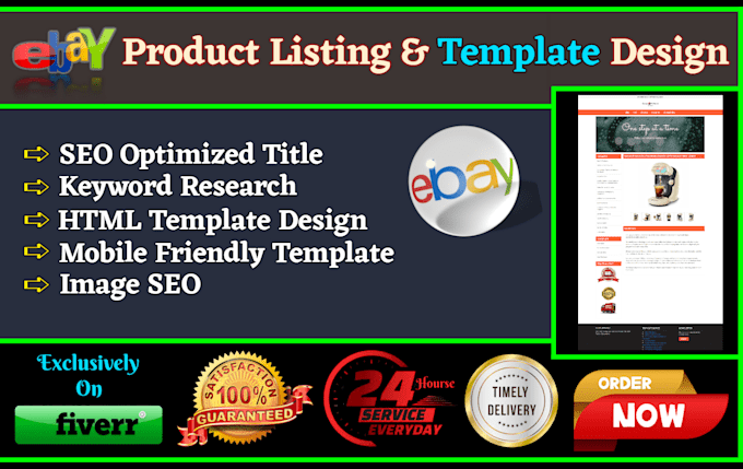 do seo ebay listing with html template design