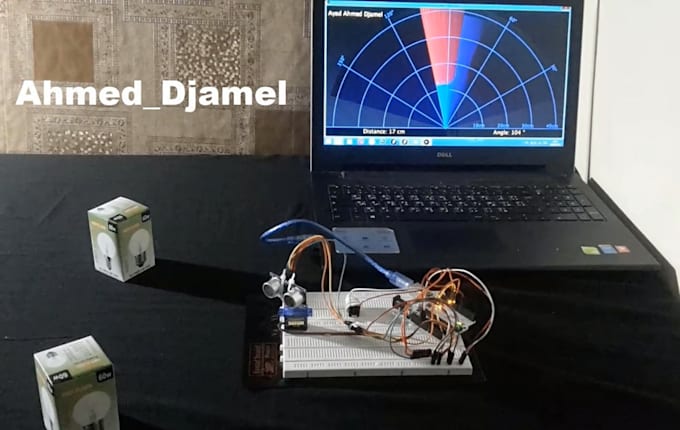 help you to make an arduino radar and explain the code
