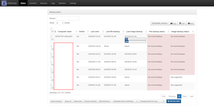 backup your  server to your cloud of choice