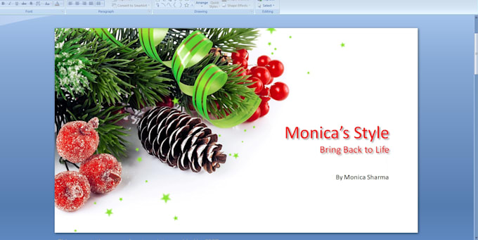 design a unique powerpoint presentation for you