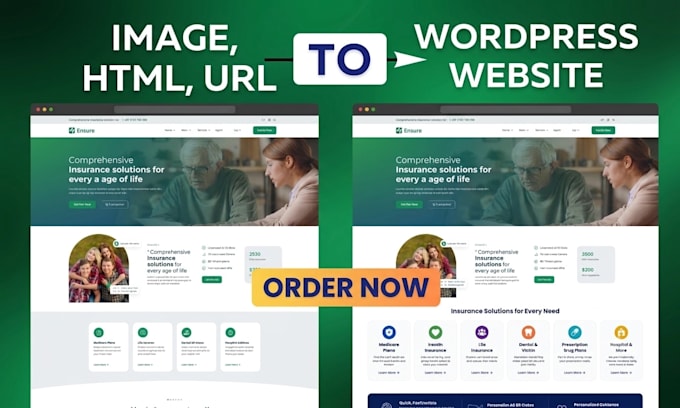 clone copy any website to wordpress from URL screenshot or image