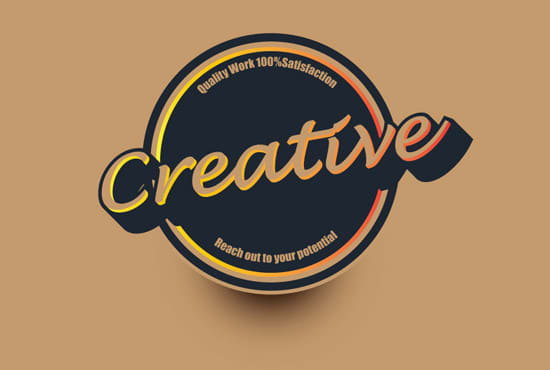 design creative circular badge logo stamp  sticker