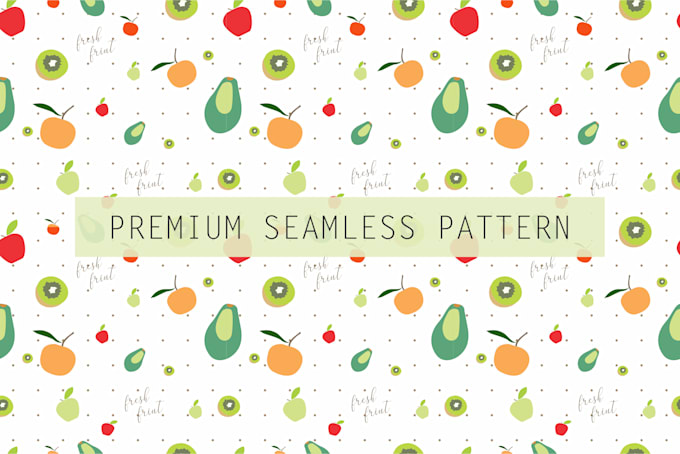 create seamless pattern design for fabric etc