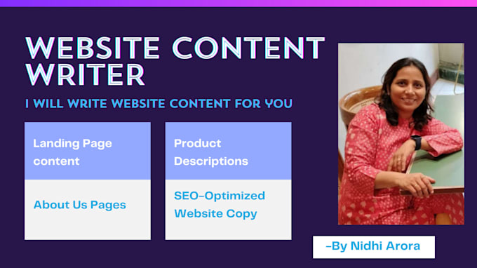 be your website copywriter