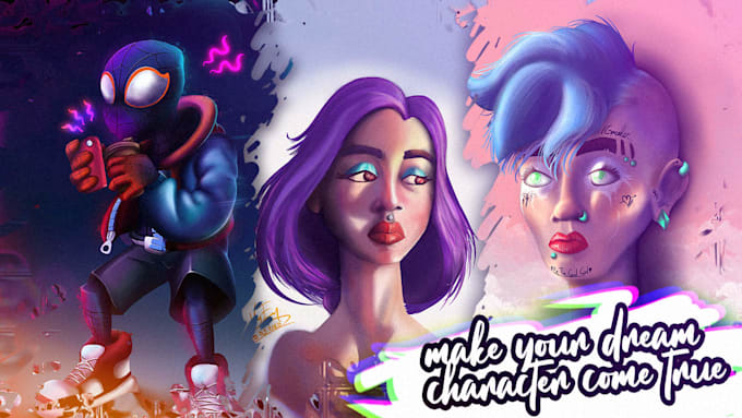 Fake 2d Do amazing 3d effected 2d digital arts by Vekwek | Fiverr
