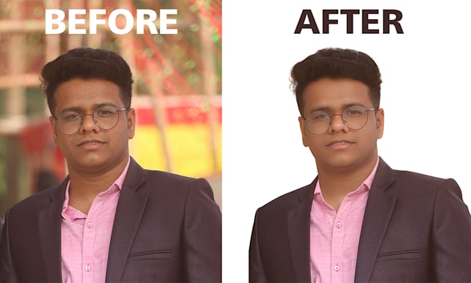 do headshot model images background removal and retouching