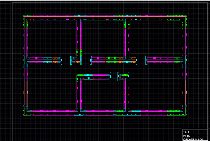 design 2d model in autocad