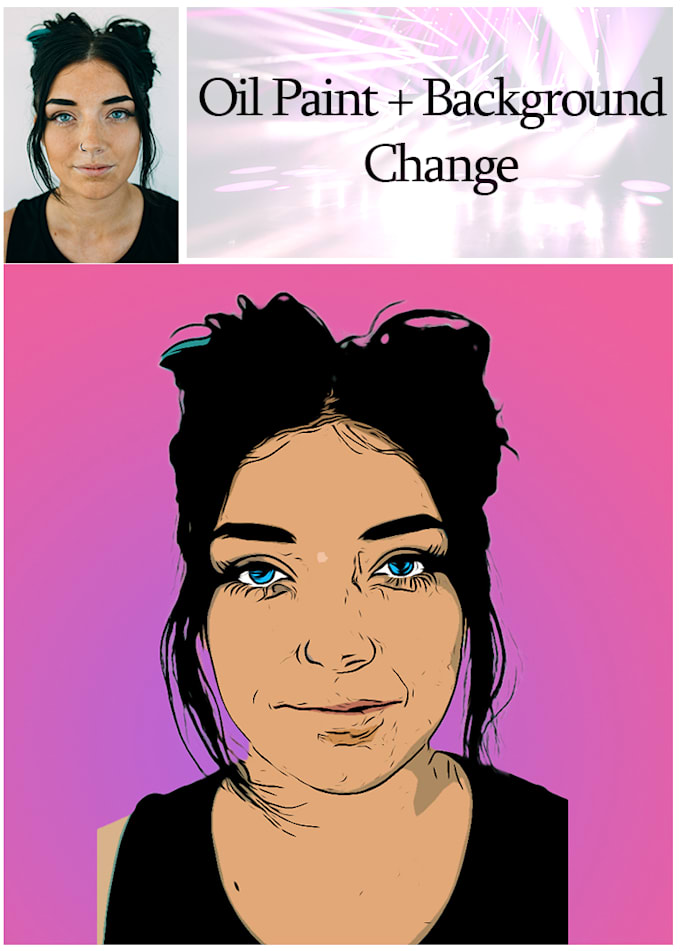 Make realistic digital oil painting for your portrait photo by