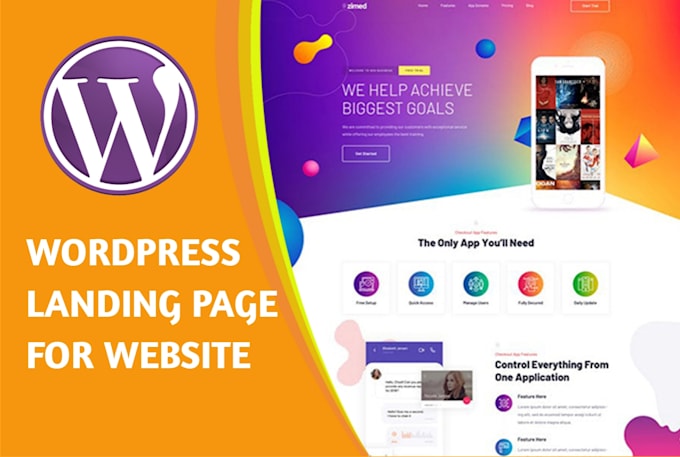 design wordpress landing page design or elementor landing page