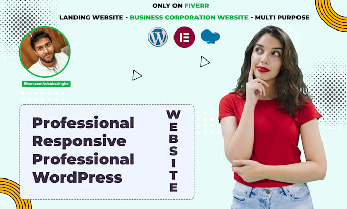 develop an elegant and responsive wordpress website
