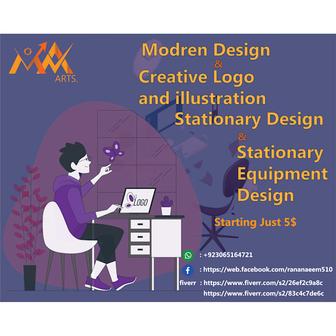 Modern design and creative logo by Naeem841 | Fiverr